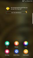 Golden Theme GO Launcher Ekran Görüntüsü 1