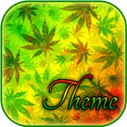 Weed reggae thema-icoon