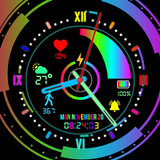 Neon Digital Clock Smart Watch أيقونة