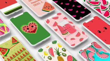 Cute Watermelon Wallpaper 포스터