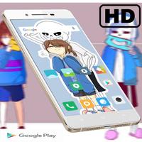 Undertale & Sans Frisk HD Wallpaper โปสเตอร์