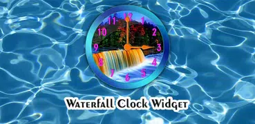 Wasserfall Uhr Widget