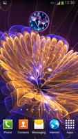Neon Flowers Clock screenshot 3