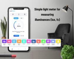 برنامه‌نما Lux: Light Meter, Illuminance عکس از صفحه