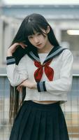 Japanese School Girl Wallpaper ảnh chụp màn hình 3