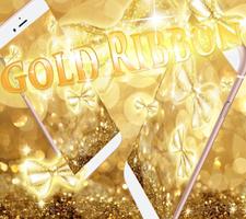 Gold bow Sparkling Live Wallpaper Theme poster