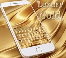 Luxo ouro teclado tema Cartaz