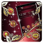 Luxury red theme آئیکن