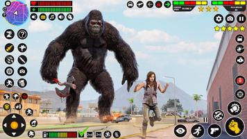 Angry Gorilla City RampageGame Ekran Görüntüsü 3