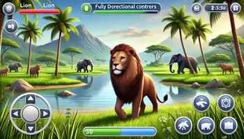 Lion Games: Animal Simulator الملصق