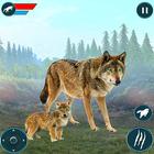 Wild Wolf Family Simulator icône