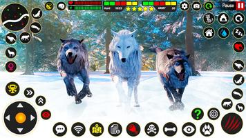 Wild Wolf Family Simulator Affiche