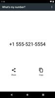 What's my number? الملصق