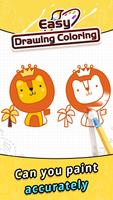 Easy Drawing Coloring Poster