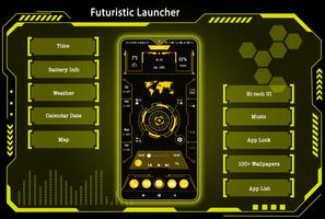 Futuristic Launcher Affiche