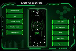 Grace full Launcher الملصق
