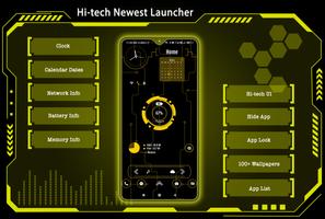Hi-tech newest launcher पोस्टर