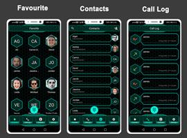 Hi-tech Phone Dialer & Contact captura de pantalla 1