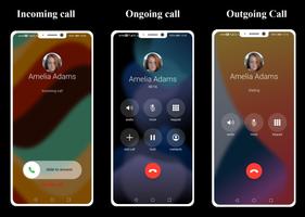 iCall Dialer Screen & Contacts poster