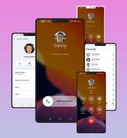 iCall Dialer Screen & Contacts capture d'écran 1