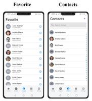 iCall Dialer Screen & Contacts capture d'écran 3