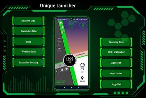 برنامه‌نما Unique Launcher عکس از صفحه