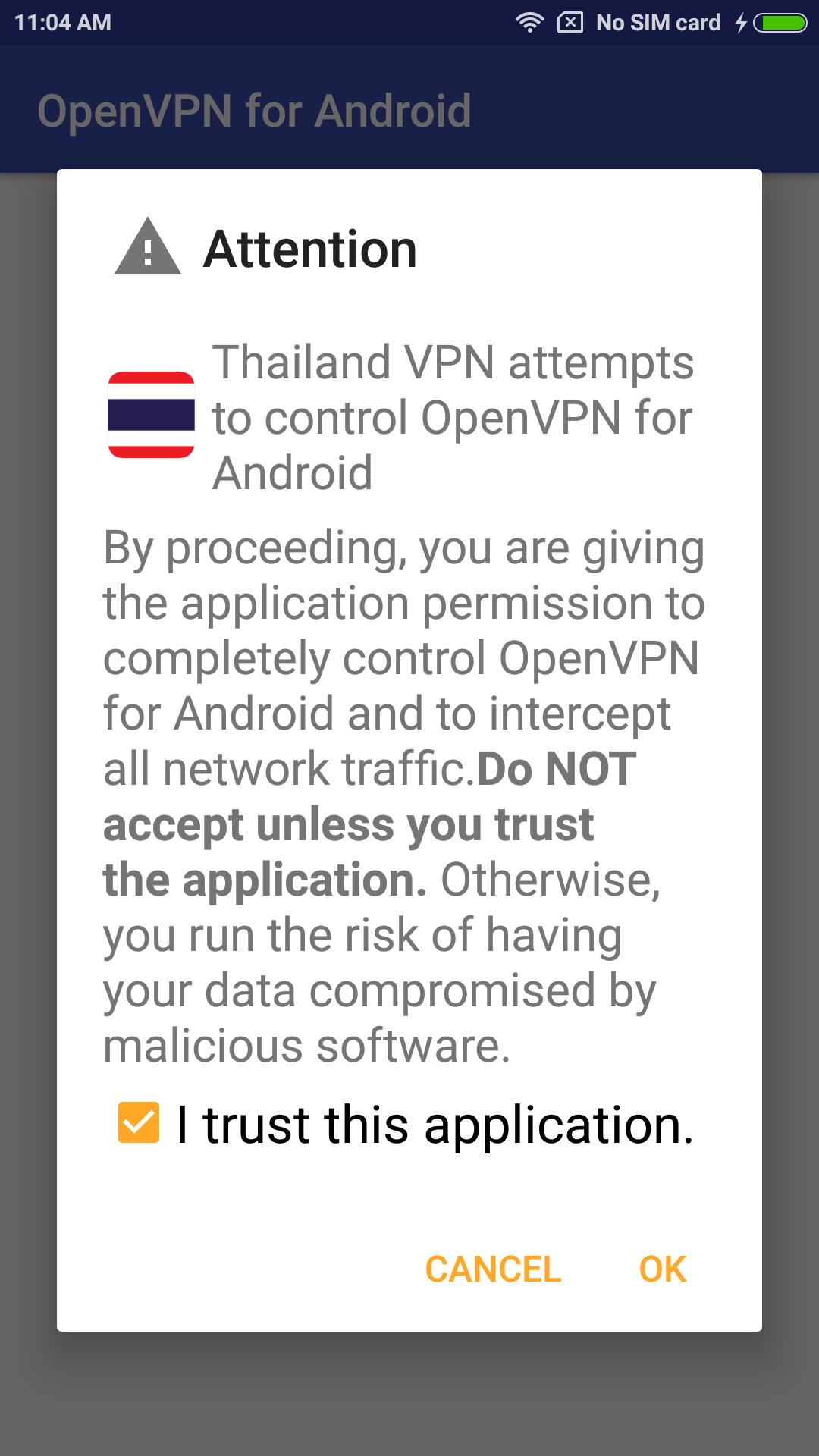 thailand vpn free android