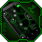 Curve Hitech launcher -Applock icône