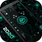 Hitech Futuristic 2018 Launcher -Tryb Krajobrazowy ikona