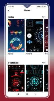 Compact Hitech Launcher - sci-fi, win style Themes 截图 10