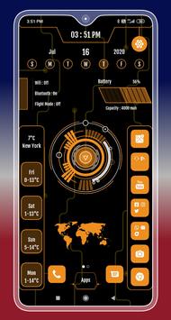 Compact Hitech Launcher - sci-fi, win style Themes 截图 11