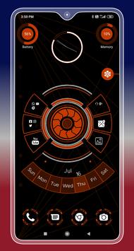 Compact Hitech Launcher - sci-fi, win style Themes 截图 14