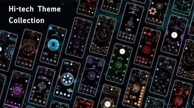 Compact Hitech Launcher - sci-fi, win style Themes 截图 3