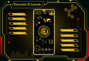 Futuristic UI Launcher Plakat