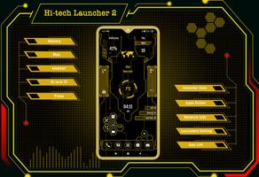 Hi-tech Launcher 2 - Future UI Affiche