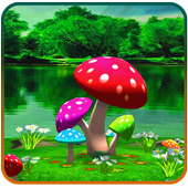 3D Mushroom Live Wallpaper biểu tượng