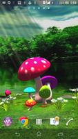 3D Mushroom Live Wallpaper captura de pantalla 1
