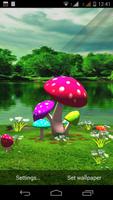 3D Mushroom Live Wallpaper syot layar 2