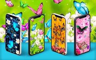 Butterflies live wallpaper Poster