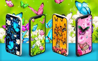 Butterflies live wallpaper Affiche