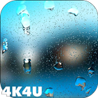 4K Rain Drops on Screen Live W アイコン