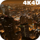 4K Downtown Night Traffic Vide icon