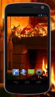4K Xmas Fireplace Video Live Wallpaper capture d'écran 2