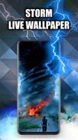 Lighting Storm Wallpaper Live پوسٹر