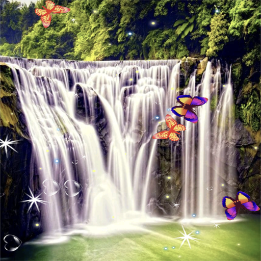3D Waterfall Wallpaper 2024