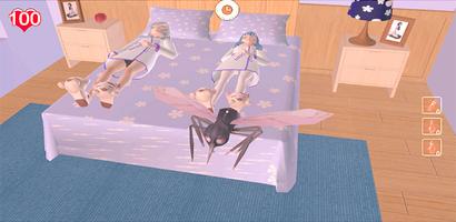 Mosquito Simulator-Attack Anime Girls Affiche
