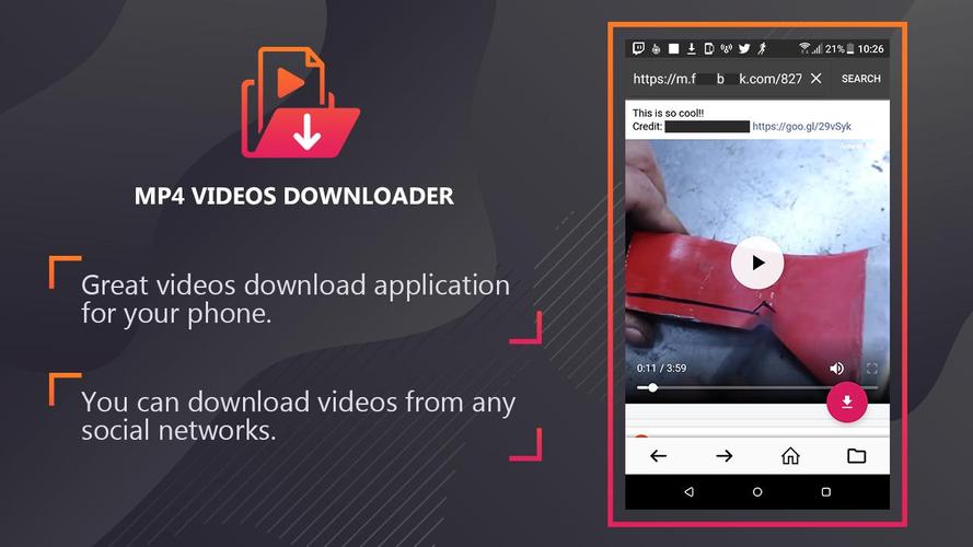 Mp4 video downloader - Download video mp4 format APK for Android Download