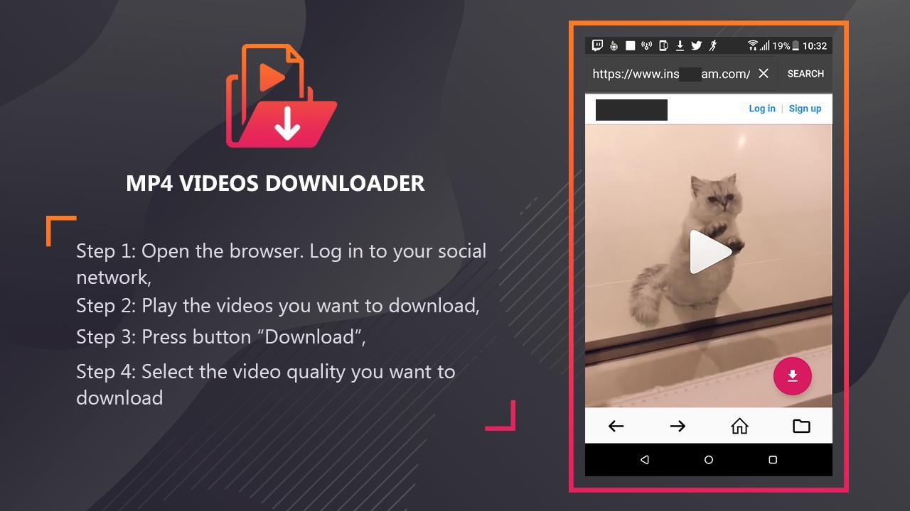 Mp4 video downloader - Download video mp4 format for Android - APK Download