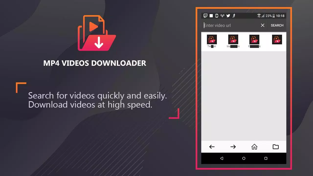 Descarga de APK de Mp4 video downloader - Download video mp4 format para  Android