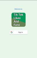 Tik Tok Likes And Fans Plakat